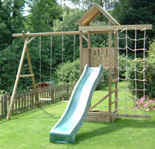 Arundel Wooden Climbing Frame Play Action Tramps UK