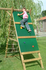 Carisbrooke Wooden Climbing Frame Play Action Tramps UK