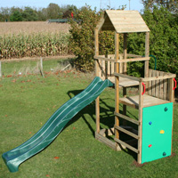 Monmouth Wooden Climbing Frame Play Action Tramps UK