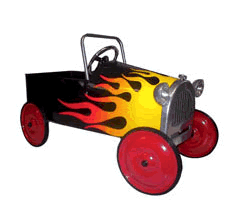 Pedal Car Classic Cars Hot Rod Traditional Metal Tin Pedal Cars