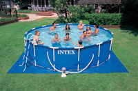 Intex Swimming Pool Frame UK Pools Cover Above Ground Framed 