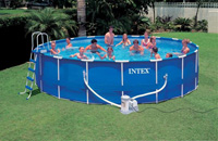 Intex Swimming Pool Frame UK Pools Cover Above Ground Framed 