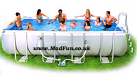 Intex Swimming Pool Rectangular UK Frame Pools Cover Above Ground AGP
