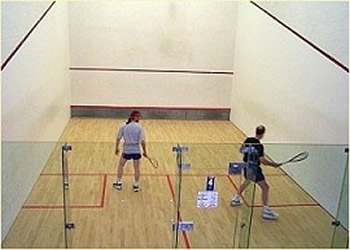 Glass Back Squash Court