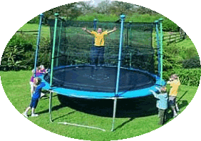 Gold Premier Trampoline UK Round Trampolines