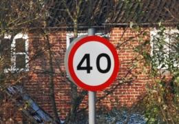 Speed restriction signs